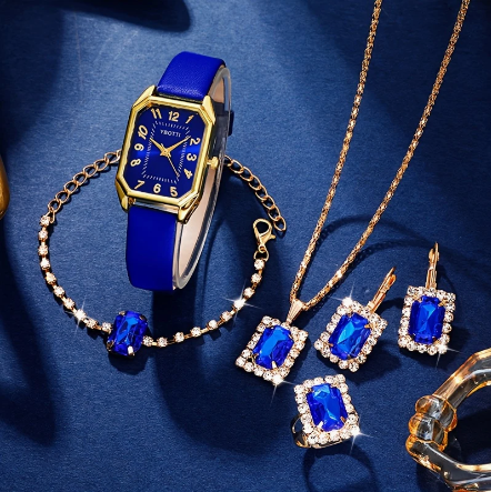 Conjunto de Reloj y Joyas para mujeres